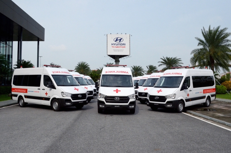 Mẫu xe cứu thương Solati 2021 Hyundai Thành Công vừa sản xuất