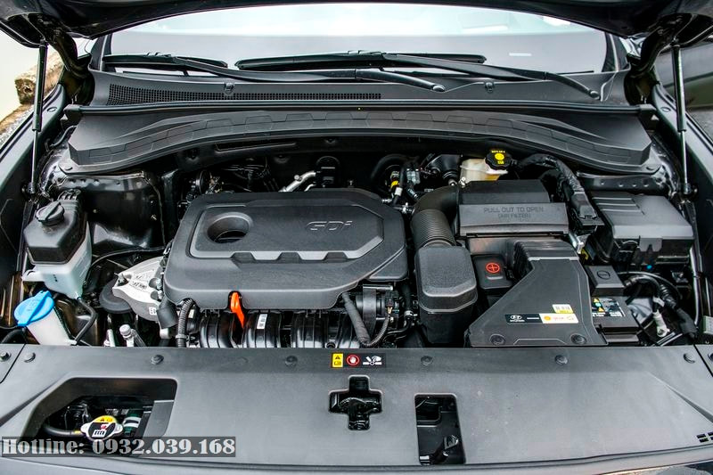 Động cơ 2.4GDi trên Hyundai Santafe 2020 máy xăng