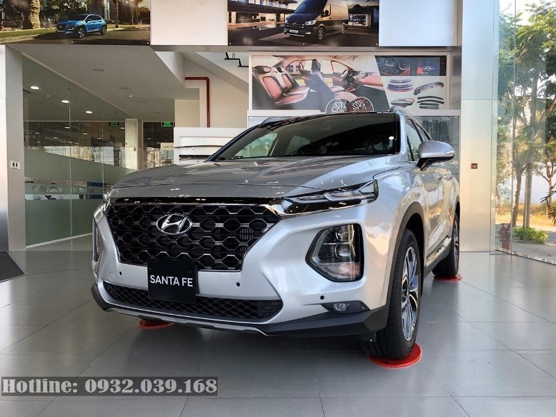  Hyundai Santafe 2020 màu Ghi Bạc